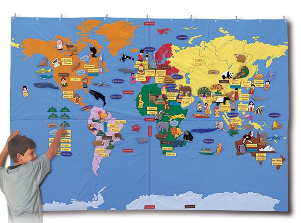 velika karta svijeta Volim plaZemlju velika karta svijeta