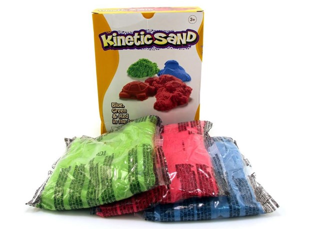 KINETIC SAND PIJESAK ZA MODELIRANJE 3 BOJE, 3 kg