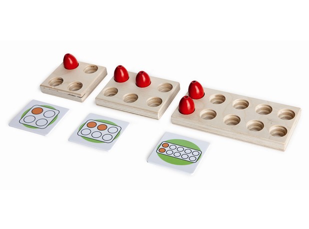 MATEMATIČKA IGRA S BUBAMARAMA u drvenoj kutiji