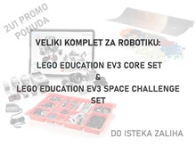 VELIKI KOMPLET ZA ROBOTIKU: LEGO EDUCATION EV3 SPACE CHALLENGE +  EV3 CORE SET