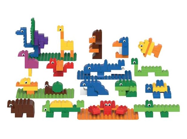 BIOBUDDI DUPLO KOCKE SLOŽI ŽIVOTINJE, 244 elem.