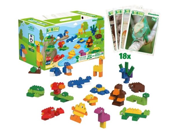 BIOBUDDI DUPLO KOCKE SLOŽI ŽIVOTINJE, 244 elem.