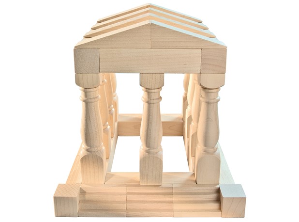 GRAĐEVNE KOCKE GRČKI HRAM