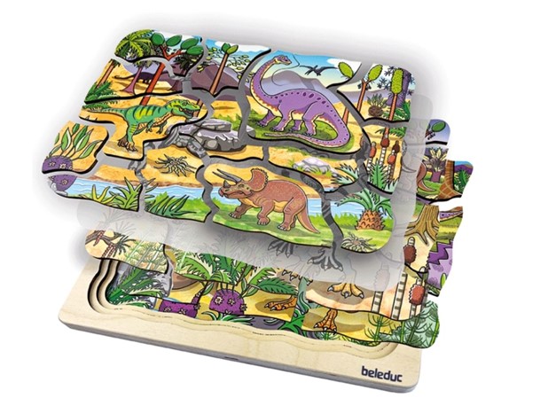 VIŠESLOJNA SLAGALICA DINOSAURI