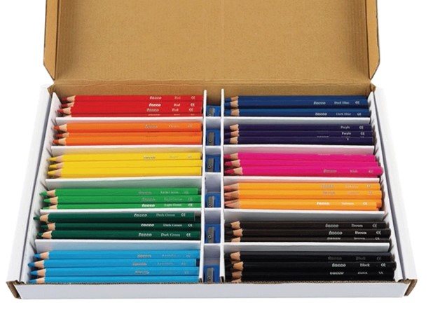 DRVENE BOJICE DEBELE, 144 kom