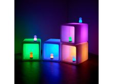 SENZORNE SVJETLEĆE KOCKE, 4 kom.