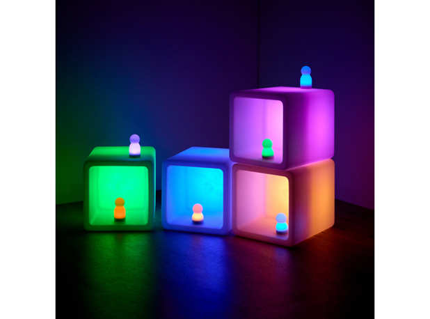 SENZORNE SVJETLEĆE KOCKE, 4 kom.