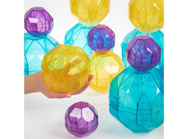 PROZIRNE KUGLE KALEIDOSKOPI, 12 kom