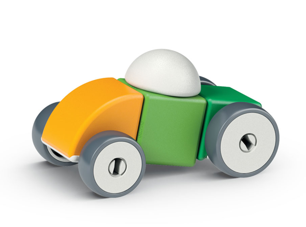 MAGNETNE KOCKE GEOMAG S KOTAČIMA , 128 elem.