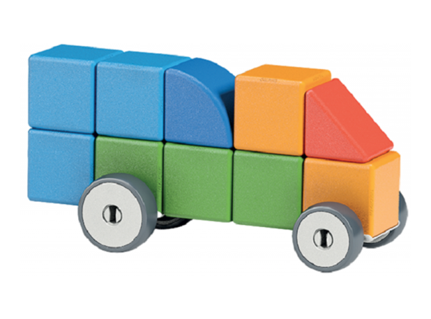 MAGNETNE KOCKE GEOMAG S KOTAČIMA , 128 elem.