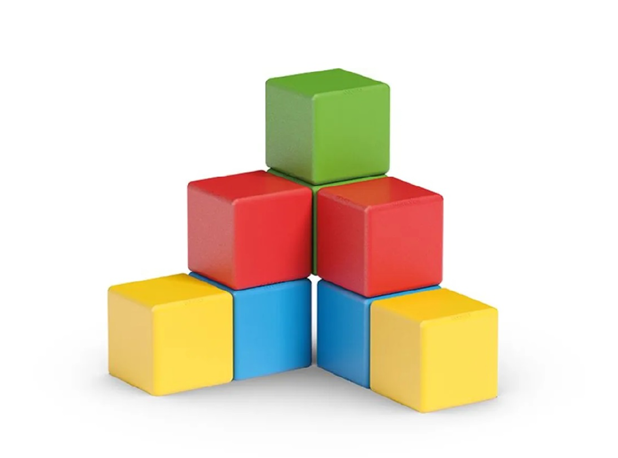 KOCKE ZA SLAGANJE MAGNETNE, 8 elem.