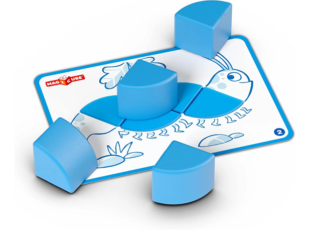 MAGNETNE KOCKE KONSTRUKTOR S PREDLOŠCIMA, 16 elem.