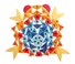 SLAGALICA MANDALA S DRAGULJIMA 40cm