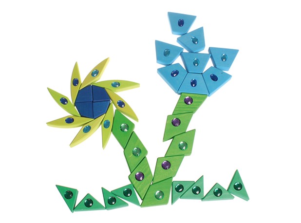SLAGALICA MANDALA S DRAGULJIMA PLAVO-ZELENA 27cm