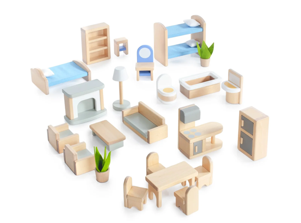 NAMJEŠTAJ ZA LUTKINU KUĆU, 24 elem.