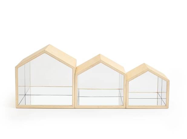 KUĆICE S OGLEDALIMA, 3 kom