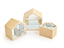 KUĆICE S OGLEDALIMA, 3 kom