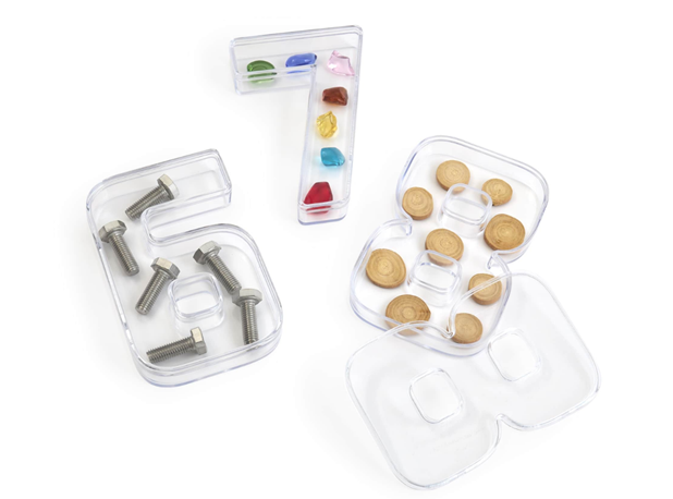 PROZIRNI PLADNJEVI BROJEVI S POKLOPCEM, 10kom