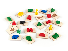 3D TAKTILNA IGRA S OBOJENIM LIKOVIMA - KVADRATIMA