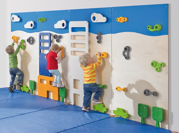GIMNASTIČKI ZID ZA PENJANJE GRAD, 4 elementa