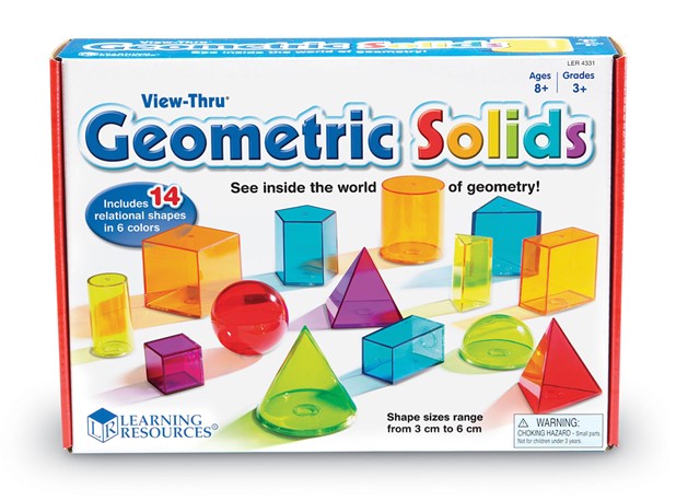 GEOMETRIJSKA TIJELA U BOJI, 14 kom