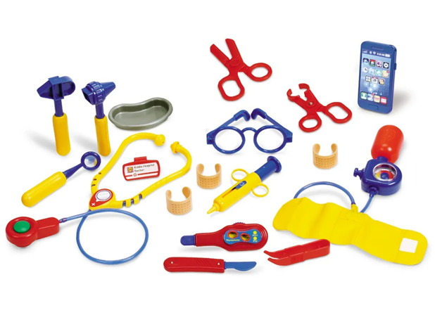 KOMPLET ZA MALOG DOKTORA U KOFERU, 19 elem.