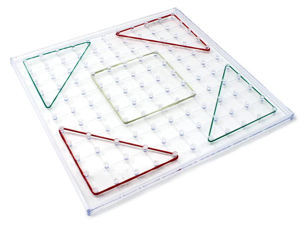 GEOPLOČA S GUMICAMA PROZIRNA