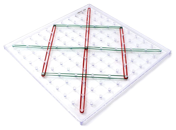 GEOPLOČA S GUMICAMA PROZIRNA