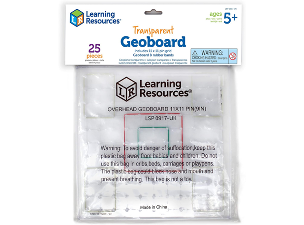 GEOPLOČA S GUMICAMA PROZIRNA