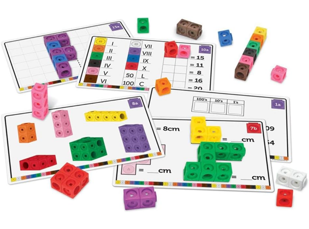 MATEMATIČKE KOCKICE SA ZADACIMA, 115 elem.