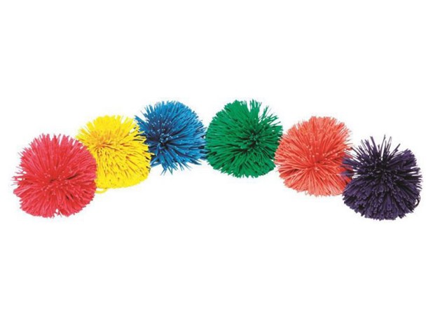 POMPON LOPTICE 10 cm, 6 kom