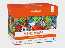 MINI KONSTRUKTOR WAFFLE RAZNI OBLICI, 500 elem.