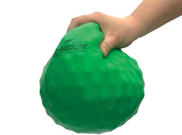 OTEŽANA LOPTA S GELOM I GRANULATOM, ZELENA, 2 kg