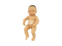 LUTKA AZIJSKE RASE BEZ KOSE 40cm DJEČAK