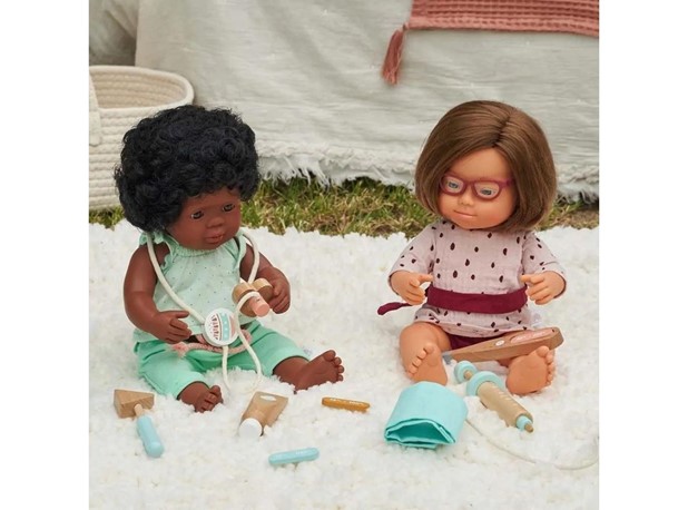 LUTKA AFROAMERIČKE RASE S KOSOM 38cm DJEVOJČICA