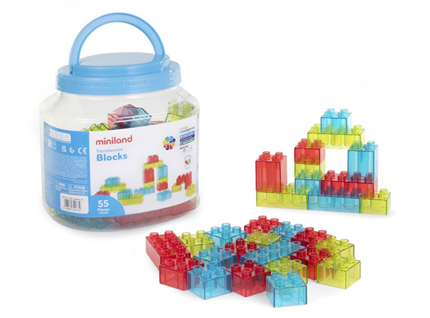 KOCKE PROZIRNE U KANTICI, 55 kom