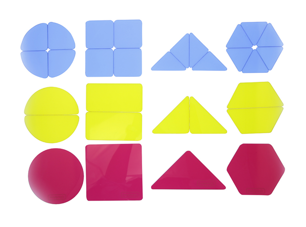 GEOMETRIJSKI OBLICI PROZIRNI,  u drv. Kutji