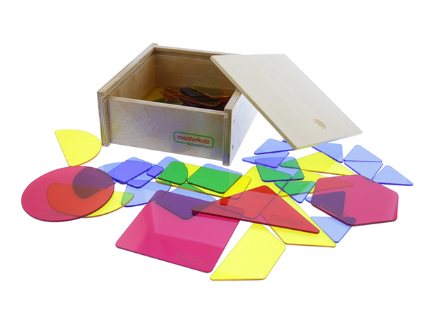 GEOMETRIJSKI OBLICI PROZIRNI,  u drv. Kutji