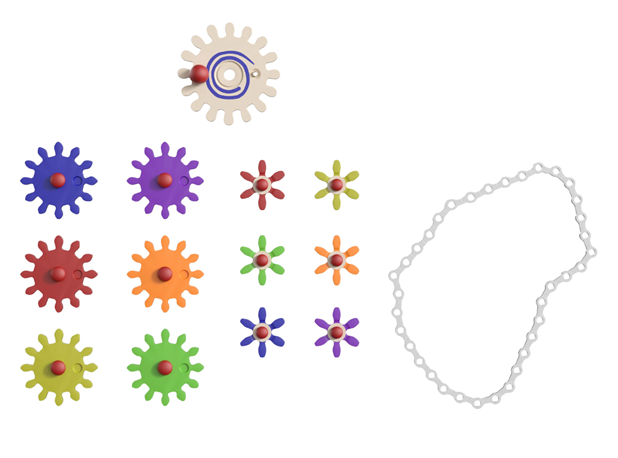 LANAC I ZUPČANICI ZA STEM MOZAIK, 79 elem.