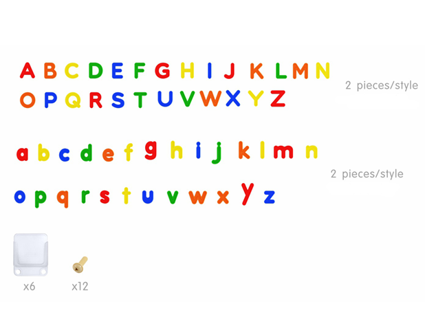 SLOVA VELIKA I MALA ZA STEM ZID, 122 kom