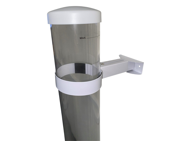 DRŽAČ ZA STUP SA SVJETLOM 10 cm, BIJELI