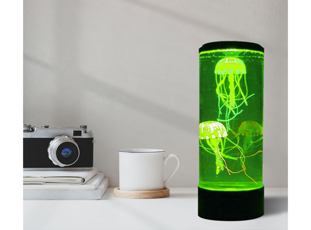 AKVARIJ S MEDUZAMA CRNI, vis 39 cm