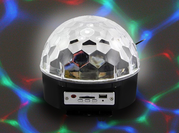 SVJETLEĆA LED KUGLA KALEIDOSKOP/ZVUČNIK