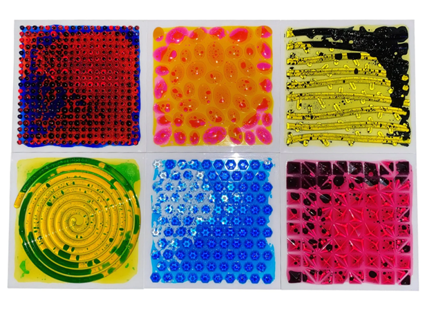 PODNE PLOČE S TEKUĆINOM TAKTILNE 30x30cm, 6 kom