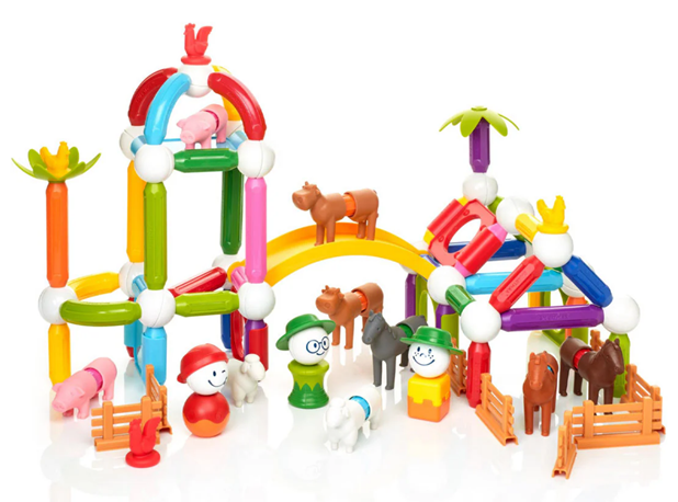 MAGNETNI KONSTRUKTOR SMARTMAX FARMA, 116 elem.