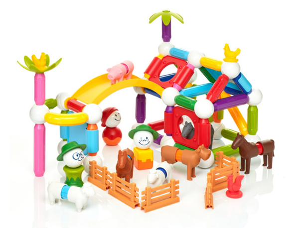 MAGNETNI KONSTRUKTOR SMARTMAX FARMA, 116 elem.