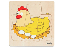 SLAGALICA RAZVOJ KOKOŠI, 18 x 19 cm