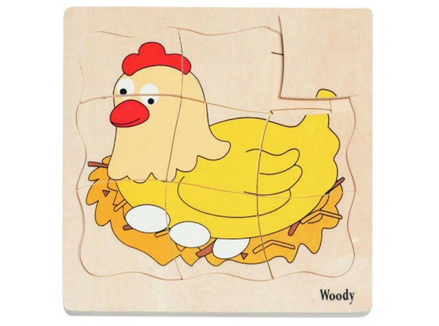 SLAGALICA RAZVOJ KOKOŠI, 18 x 19 cm