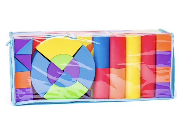 MEKANE KOCKE ZA GRAĐENJE U BOJI, 52 kom.