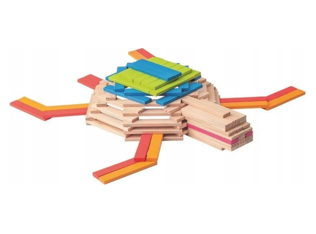 DRVENE KOCKE - RAVNE LETVICE, 200 elem.